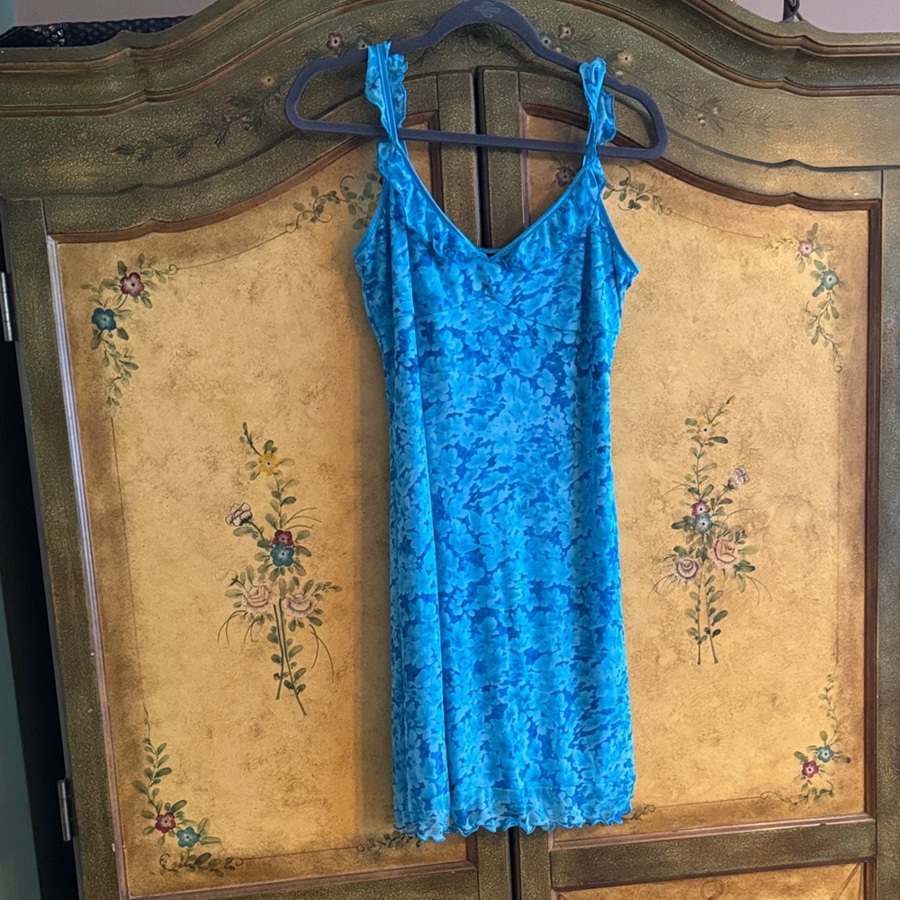 Blue Floral Dress